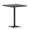 Emma and Oliver Livia Outdoor Bar Height Table with Faux Teak Poly Slats